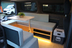 Camper Modul Ford Transit Custom mit ausziehbarem Bett