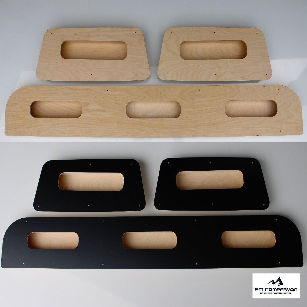 Innenverkleidung für Mercedes Sprinter mit Ablagefächern - Türen oben W906/W907 Crafter 1 (3-teilig)