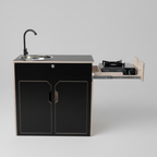 Kompaktes Küchenmodul für Camper & Vans - Campingküche handgefertigt, inkl. Wasser- & Kochsystem