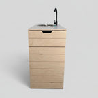 Kompaktes Küchenmodul für Camper & Vans - Campingküche handgefertigt, inkl. Wasser- & Kochsystem