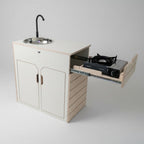 Kompaktes Küchenmodul für Camper & Vans - Campingküche handgefertigt, inkl. Wasser- & Kochsystem